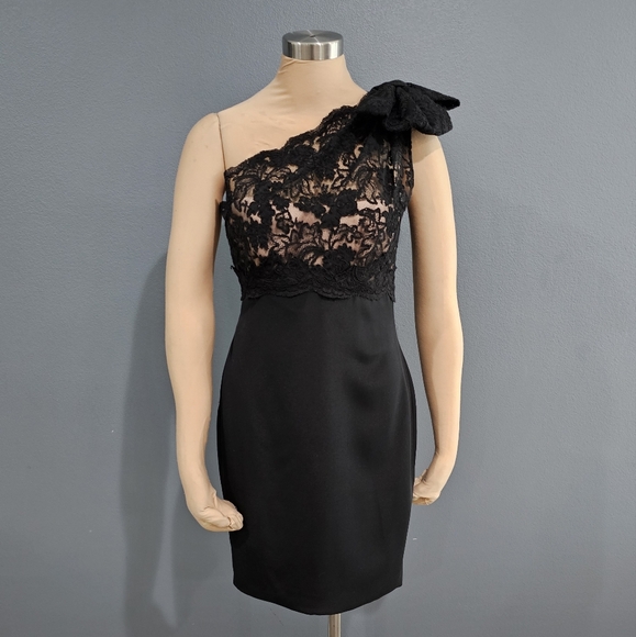 marchesa notte black dress Marchesa Notte Midi Dress, 2 / Black